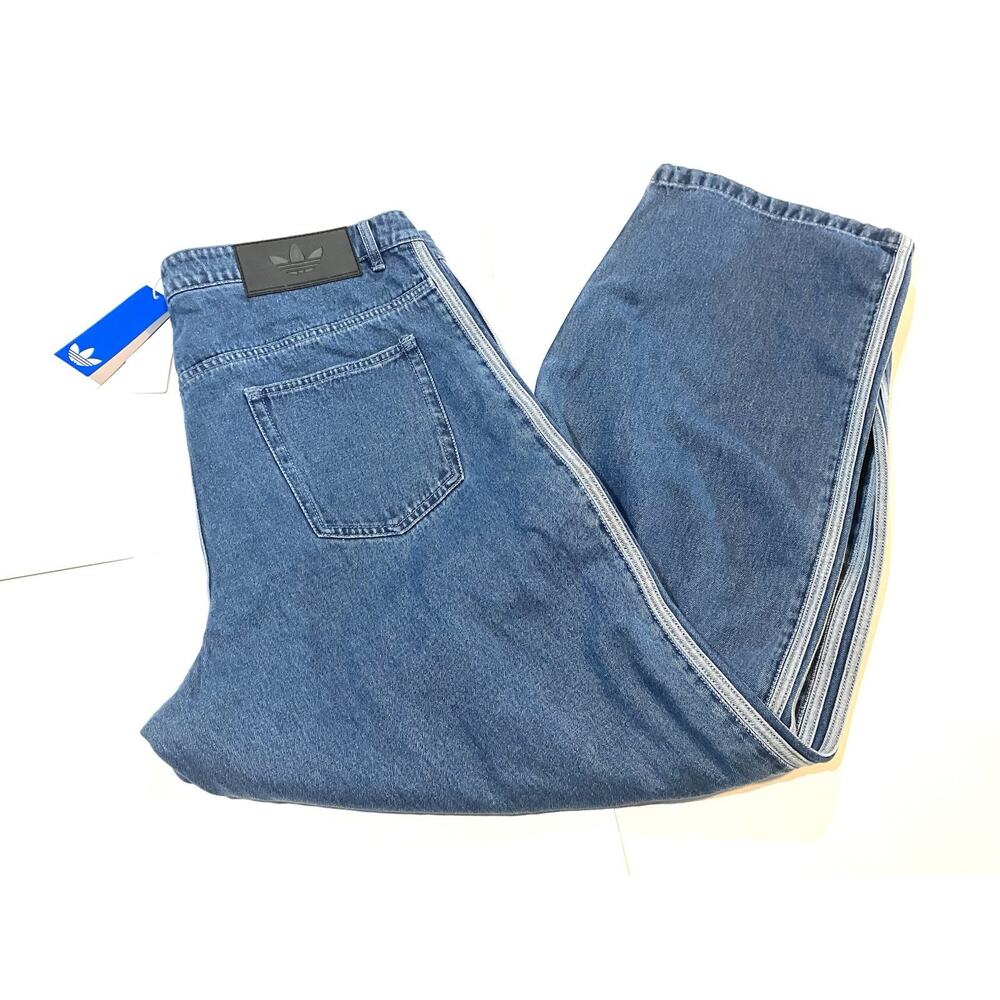 Adidas Originals Adicolor Denim Firebird Pants Jeans JC6234, Men’s Size 40